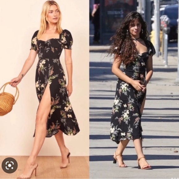 Reformation Lacey Midi Dress in Isabella - Picture 1 of 5